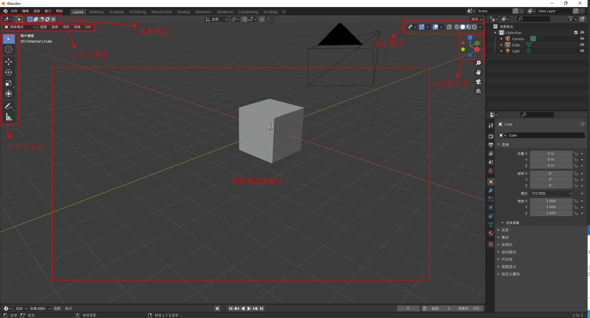 主界面—3D模型编辑窗口